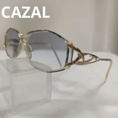 633 超美品　カザール　CAZAL メガネ　青レンズ　度あり　384