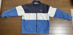 PUMA ナイロンジャケットXXL ネイビー/ブルー/ホワイト