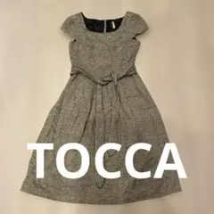 TOCCA ツイードひざ丈ワンピース サイズ2
