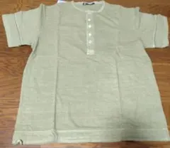 nano・universe グリーン ヘンリーネック Tシャツ サイズM