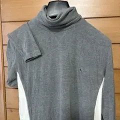 美品サイズM/J.LINDEBERG /快適ストレッチ/長袖ロールネックシャツ