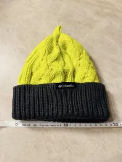 コロンビア　キッズ　ニット帽　ビーニー　バイカラー　美品