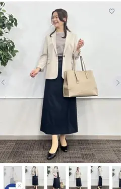 ① 新品　AOKI＆Oggiコラボ　ダブルジャケット テーパードパンツ　スーツ AOKI＆Oggiスペシャルコラボ！ 働く私の「新スタンダード