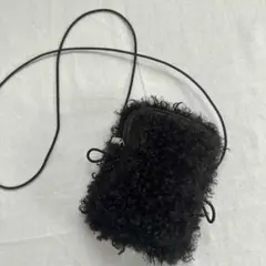 ファー/ボア/ショルダーバッグ/ブラック/スリコ/2024美品