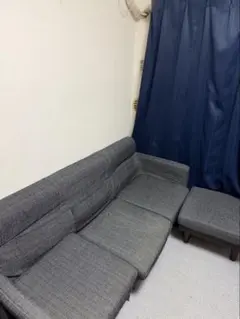 グレー 3人掛けソファ 約1.63m
