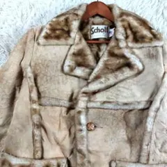 Schott USA製 ムートン 胡桃ボタンフライトジャケットシープスキン 40