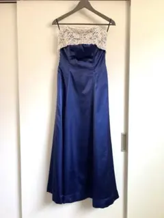 dress black パールつき　ロングドレス　演奏会用など