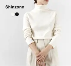 【THE SHINZONE】ハイネックリブ　薄手　春　インナー
