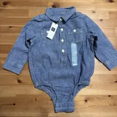 デニムロンパース