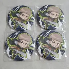 進撃の巨人　キャラ福くじ　E賞　缶バッジ　ジャン　ミニキャラ　4つ
