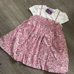 Familiar リバティファブリック 花柄 トップス 80