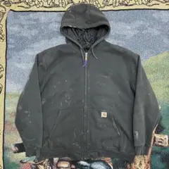 00s Carhartt カーハート ペンキ ジップアップパーカー