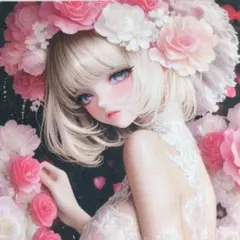 31　在庫処分品　未使用　可愛い女の子パネル生地8枚