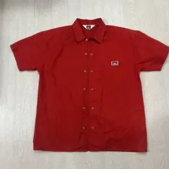 BEN DAVIS 半袖ワークシャツ レッド Mのサムネイル