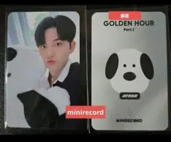 ATEEZ ホンジュン　トレカ　minirecord 在庫少】ATEEZ ホンジュン トレカ MINIRECORD - メルカリ