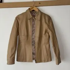 COMME CA ISM ベージュ レザー ジャケットのサムネイル