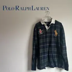 Polo by Ralph Lauren 90s 長袖ポロシャツ 英国旗