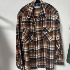 PENDLETON 70s ネルシャツ チェック柄 ブラウン系のサムネイル