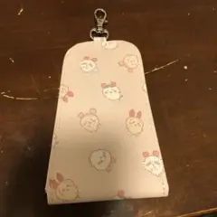 ちいかわ　キーケース　古本屋　かにちゃん　ピンク