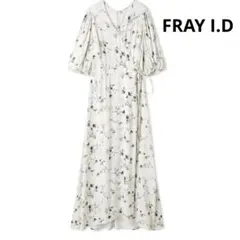 FRAY I.D フレイアイディー サテンカシュクールワンピ 花柄