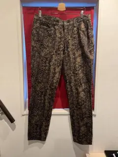 【古着】90s Style & Co. スキニーレッグ ヘビ柄パンツ