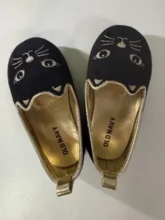 【最終値下げ】OLD NAVY キッズシューズ 猫モチーフ ブラック