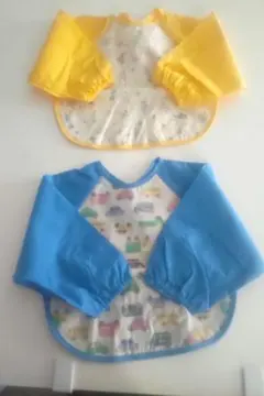 袖付食事エプロン