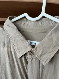 relume ベージュ 長袖シャツワンピース サイズF