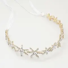アクセサリー きらきら 星 ヘッドドレス 結婚式　披露宴