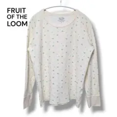 フルーツオブザルーム ワッフルルームウェア 上下セット マスカット柄 M