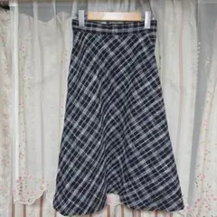 グラシアMサイズ プリーツスカート チェック柄