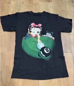 90s Betty Boop ベティブープ ビリヤード Tシャツ L〜XL相当