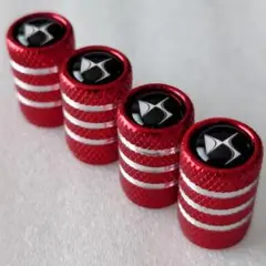 DS_Automobilesエアーバルブキャップ/RED