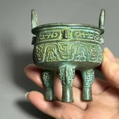 青銅製 獅子彫刻付き球形器 - メルカリ