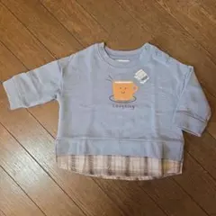 重ね着風薄手トレーナー 80cm