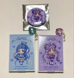 キミとアイドルプリキュア キュンキュン ウインク ミラー 缶バッジ 特典 ドット