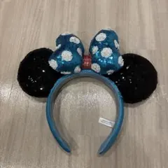 ミニーマウス風スパンコールカチューシャ