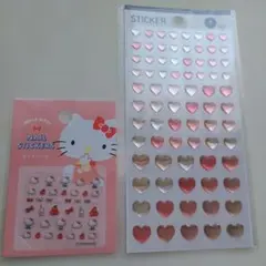 本日メルカリ便発送♥ハローキティ ネイルシール&ハートステッカーシール