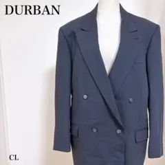 DURBAN ダーバン ダブルジャケット ウール100% ネイビー XL 美品
