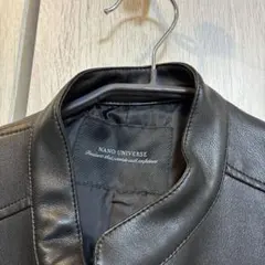 NANO UNIVERSE ブラック レザーライダースジャケット Mサイズ