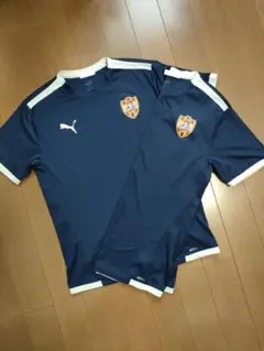 【エスパルス·2枚セット】PUMA プラクティスシャツ ネイビー Lサイズ