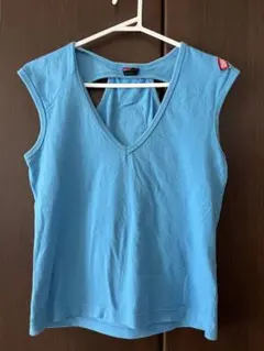 DIESEL 水色 ノースリーブ Tシャツ