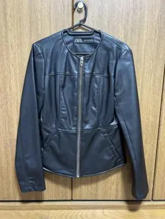 ZARA ブラックレザージャケット Mサイズ