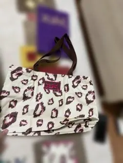 非売品/レオパード柄BIGトートバッグとポーチの2点セット