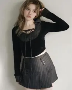 andmary Robin girls set up gray M グレー