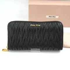 ✨新品未使用✨　miumiu 長財布　マテラッセ　アイコン　ラウンドのサムネイル