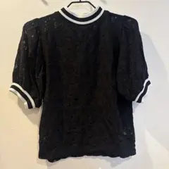 apres jour ラインレーストップス 黒 F