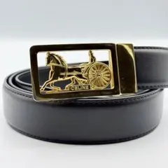 ✨美品✨CELINE ベルト 馬車金具 新品べルト 本革ユニセックス 男女兼用のサムネイル