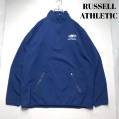 ビ*ー様 US古着 ラッセル ハーフジップジャケット ジャンパー ブルゾン 刺繍
