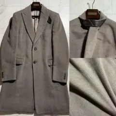 HERMES エルメス カシミヤ 100% 50 XL グレージュ 未使用級のサムネイル